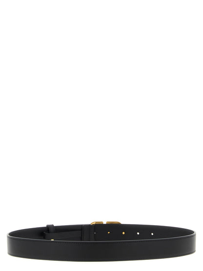 Valentino Garavani Black Calfskin Regular Belt