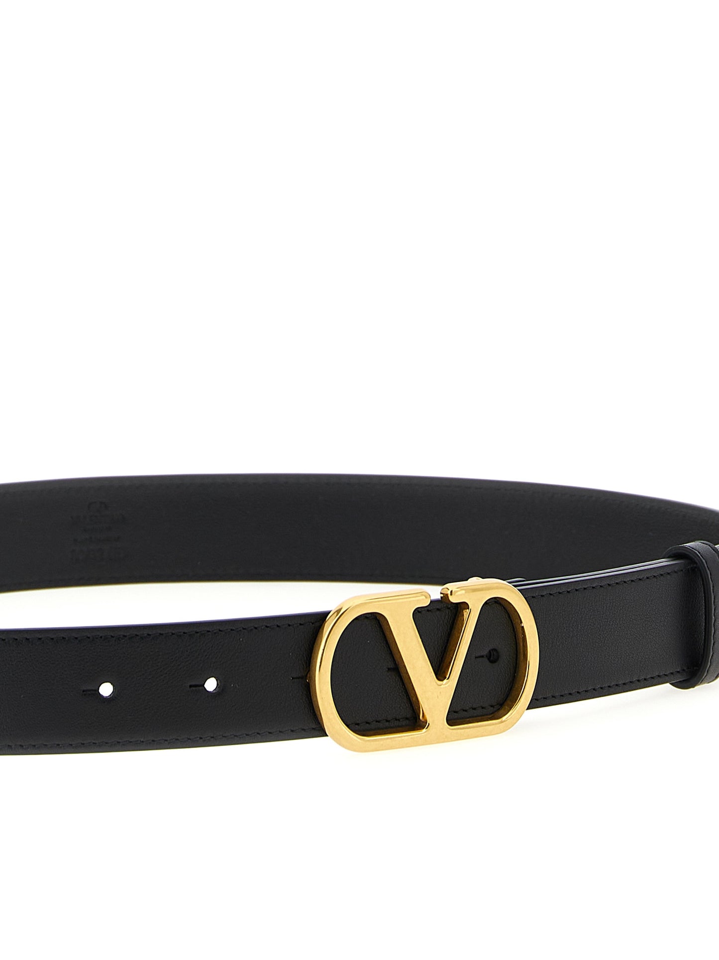 Valentino Garavani Black Calfskin Regular Belt