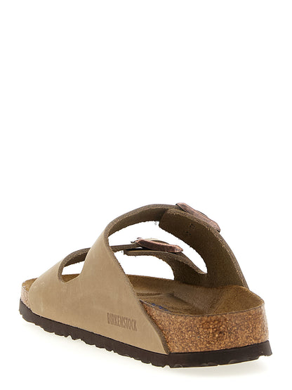 Birkenstock Brown Leather Slides