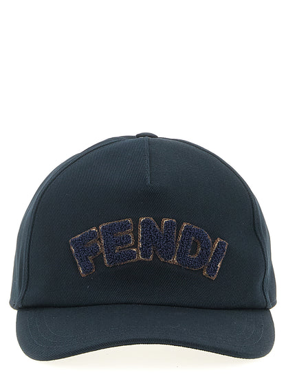 Fendi Blue Cotton Cap (Baseball Hat)
