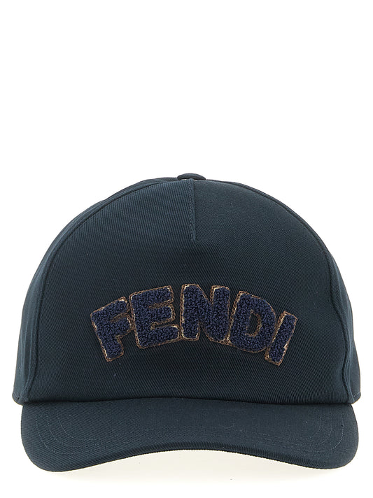 Fendi Blue Cotton Cap (Baseball Hat)