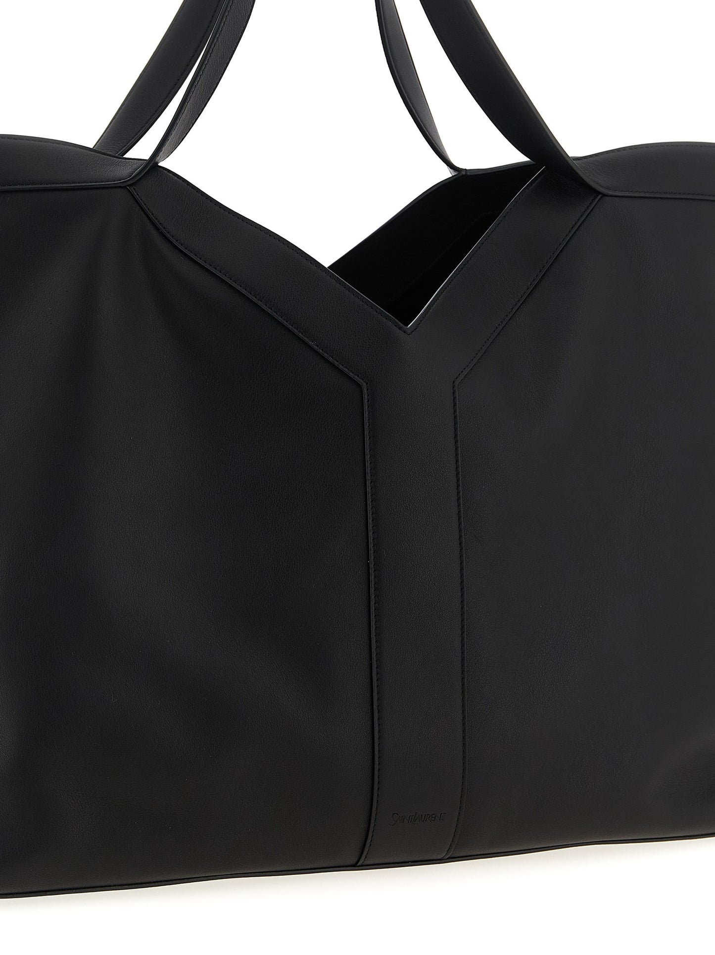 Saint Laurent Black Calfskin Tote Bag