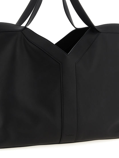Saint Laurent Black Calfskin Tote Bag