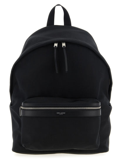 Saint Laurent Black Polyamide Backpack