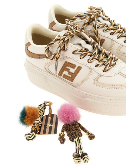 Fendi Multicolor Calfskin Platform Sneakers
