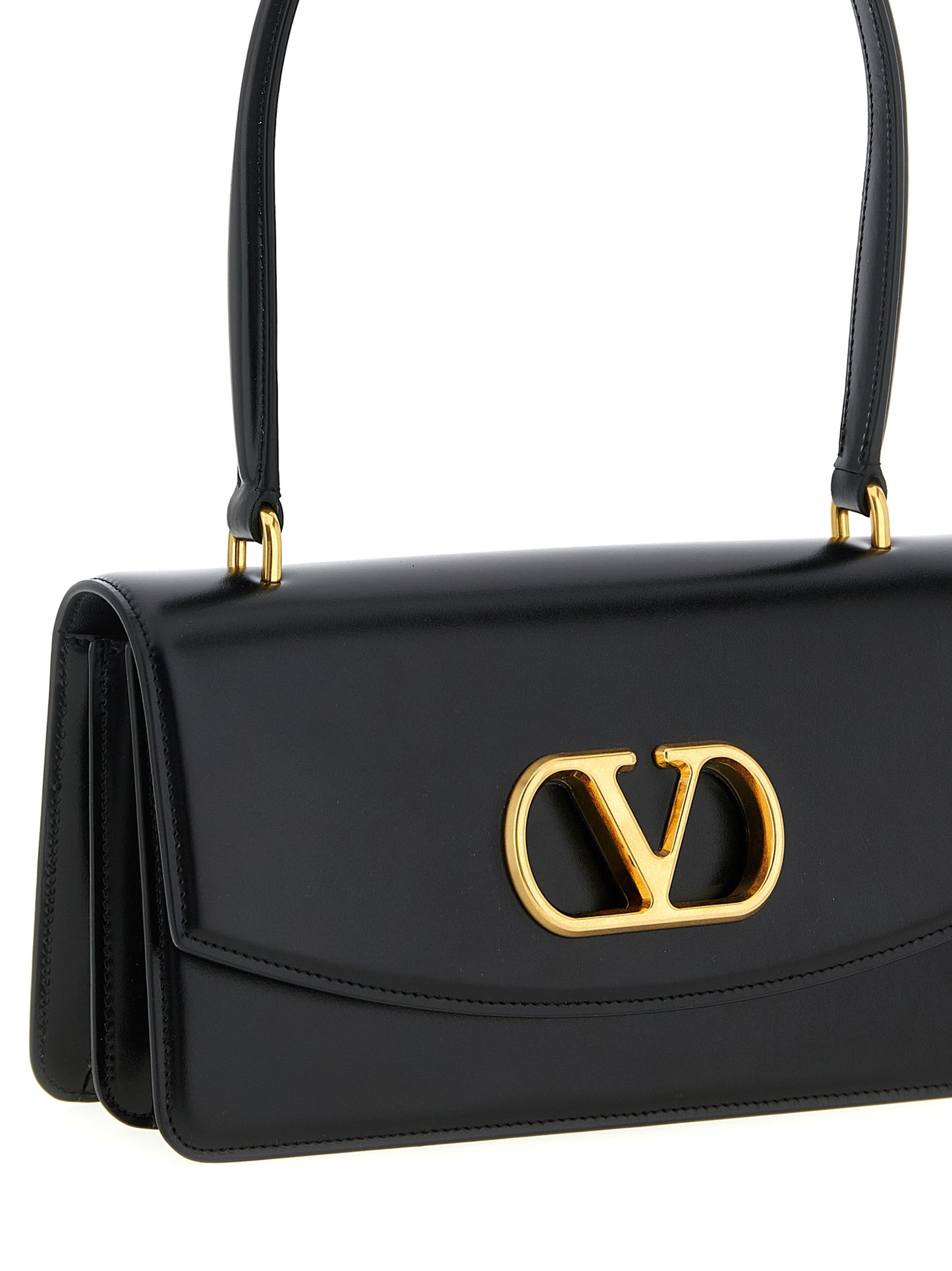 Valentino Garavani Black Calfskin Shoulder Bag
