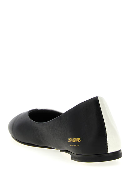 Jacquemus Bicolor Lamb Leather Ballet Flats