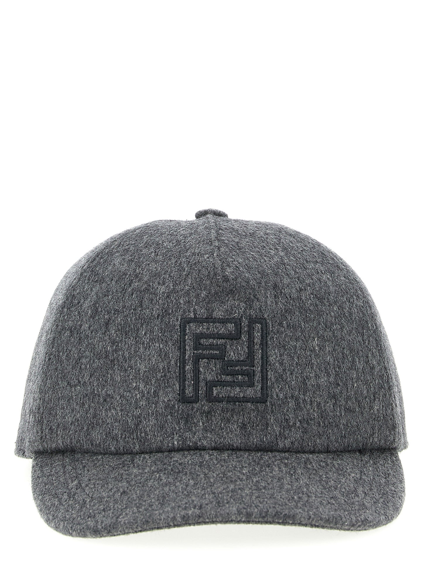 Fendi Gray Wool Cap (Baseball Hat)