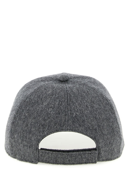 Fendi Gray Wool Cap (Baseball Hat)