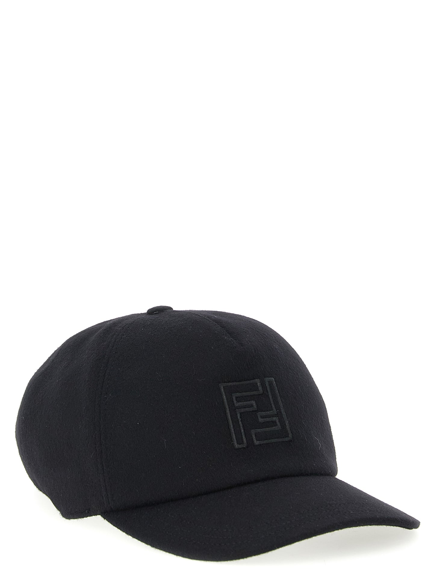 Fendi Black Wool Cap (Baseball Hat)
