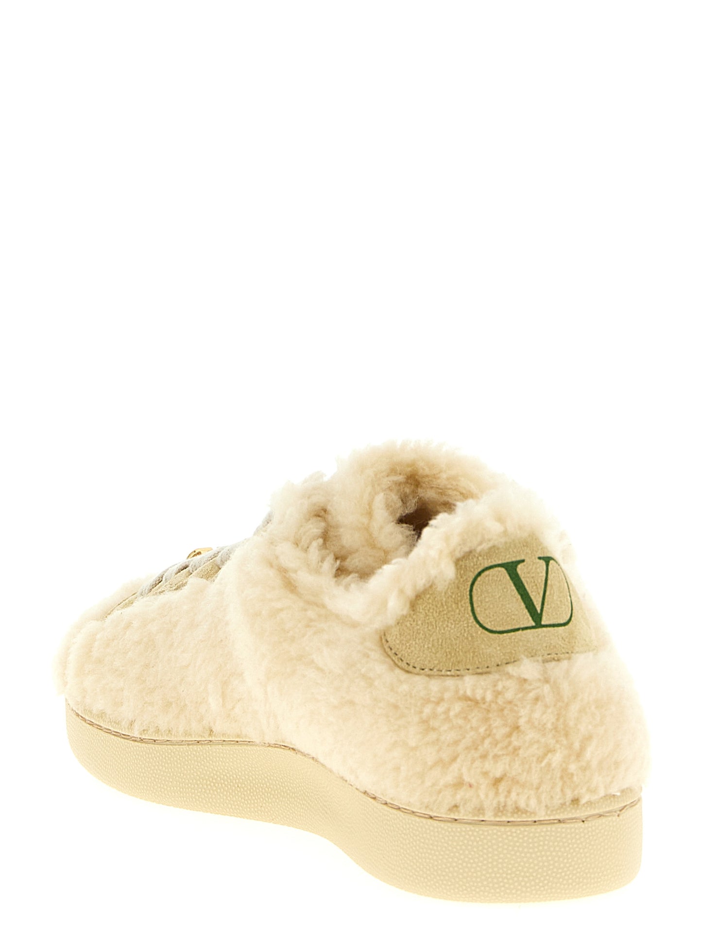 Valentino Garavani Beige Wool Sneakers