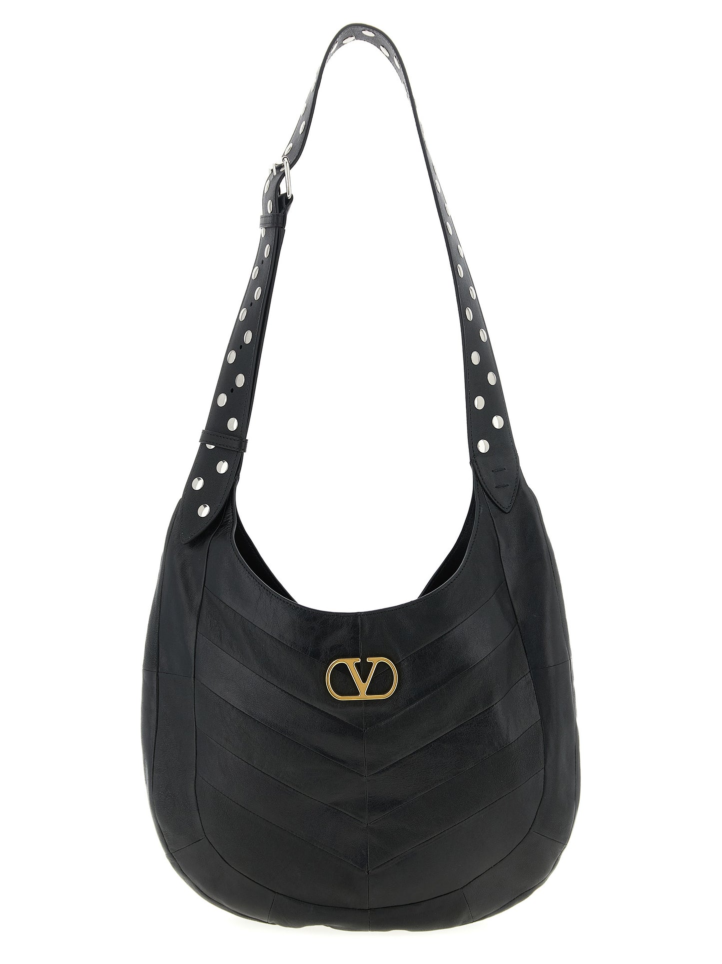 Valentino Garavani Black Lamb Leather Shoulder Bag