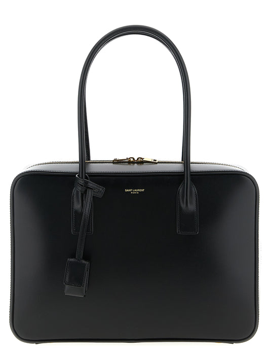 Saint Laurent Black Calfskin Shoulder Bag
