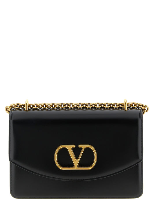 Valentino Garavani Black Calfskin Shoulder Bag