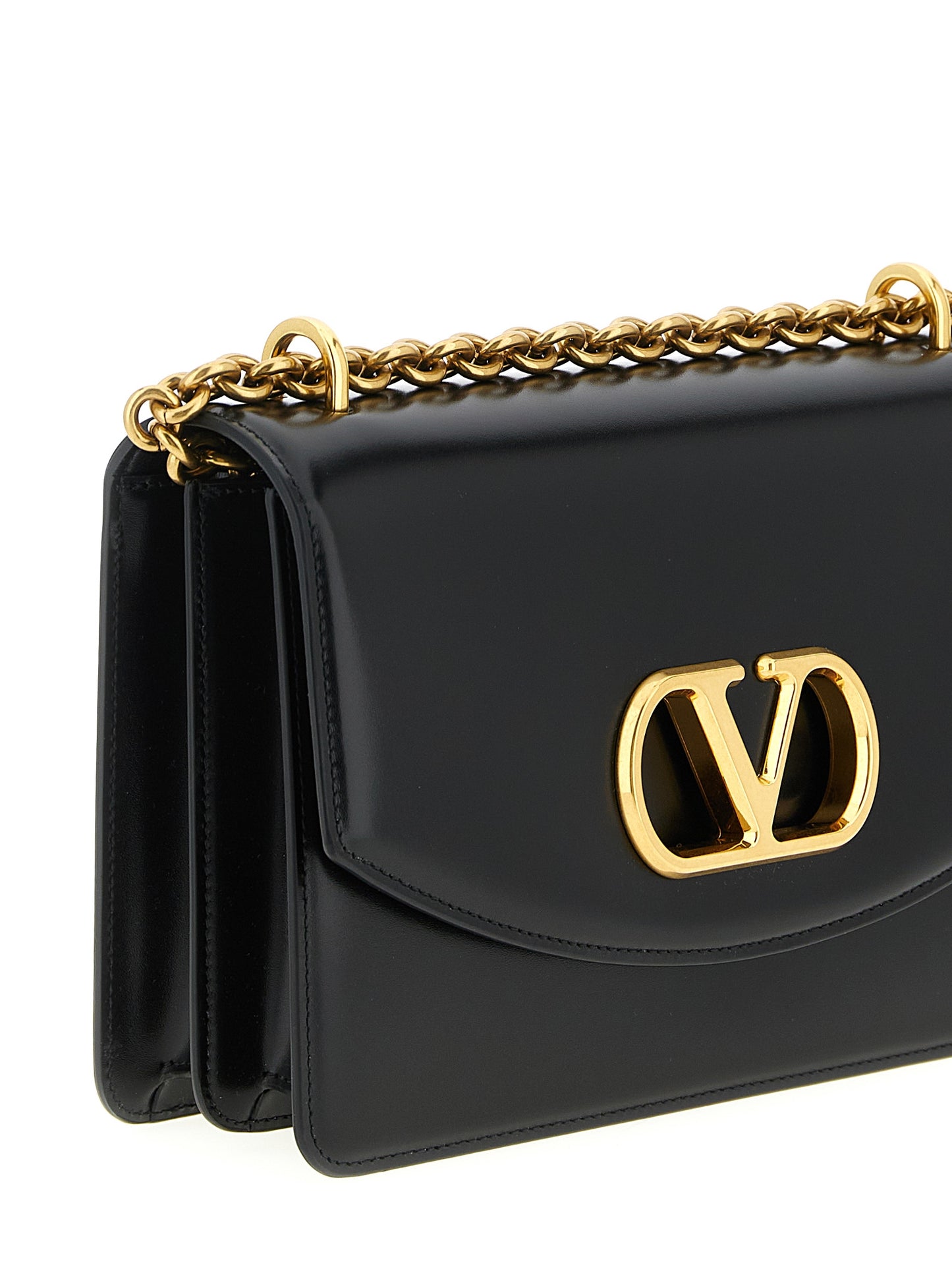 Valentino Garavani Black Calfskin Shoulder Bag