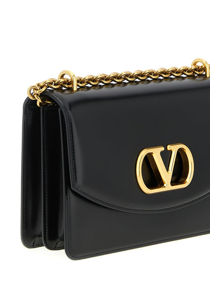 Valentino Garavani Black Calfskin Shoulder Bag