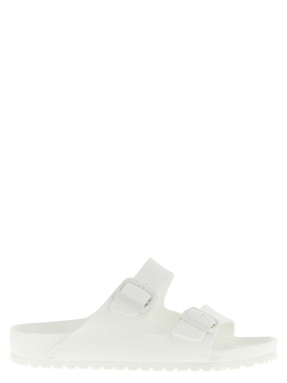 Birkenstock White Synthetic Slides