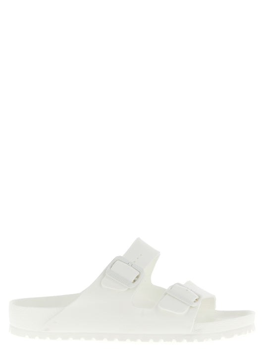 Birkenstock White Synthetic Slides