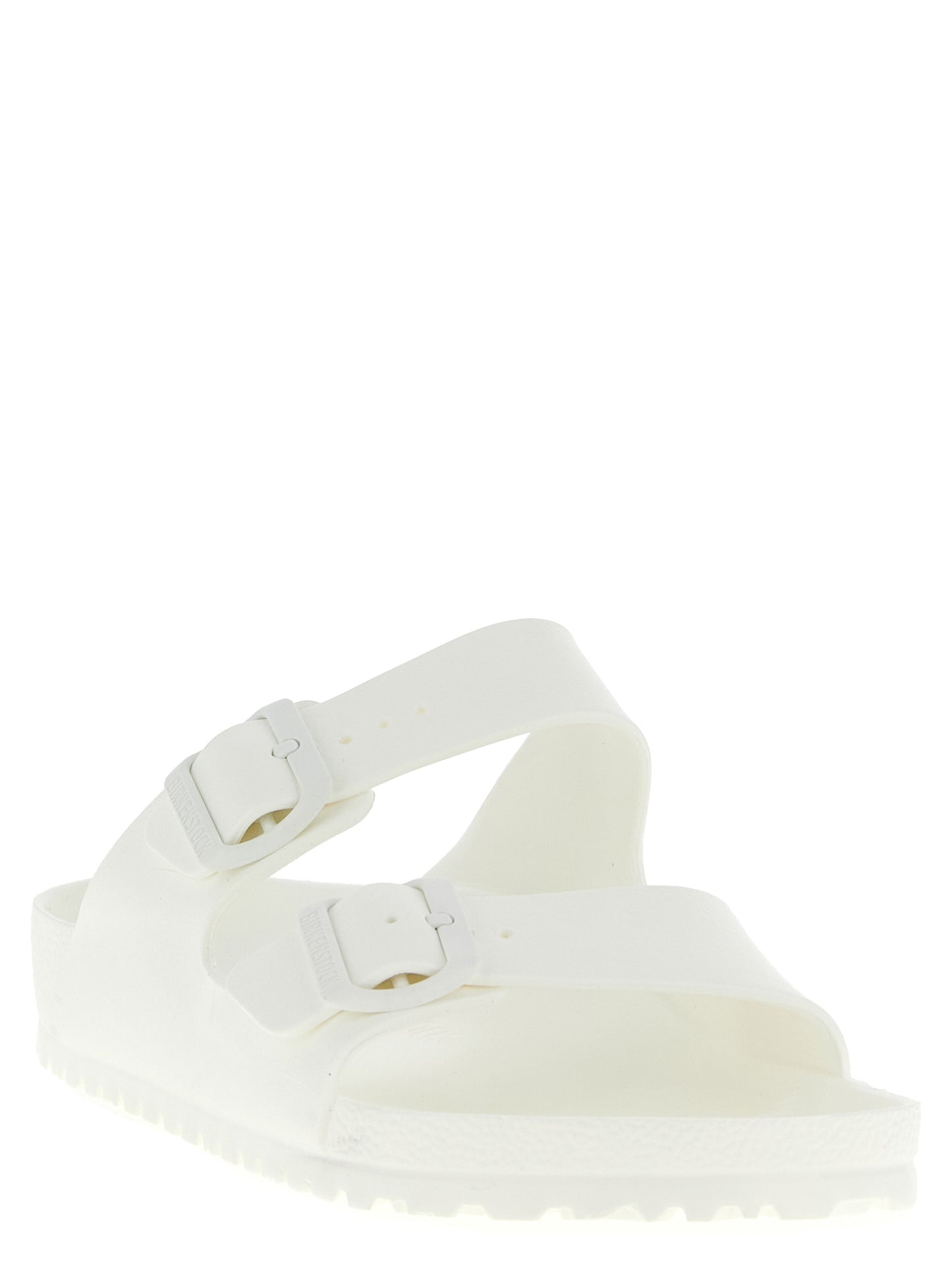Birkenstock White Synthetic Slides
