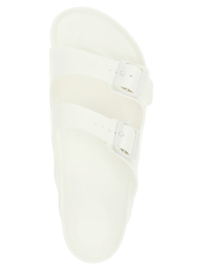Birkenstock White Synthetic Slides