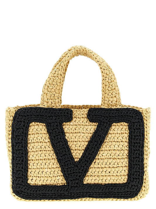Valentino Garavani Black Viscose Tote Bag