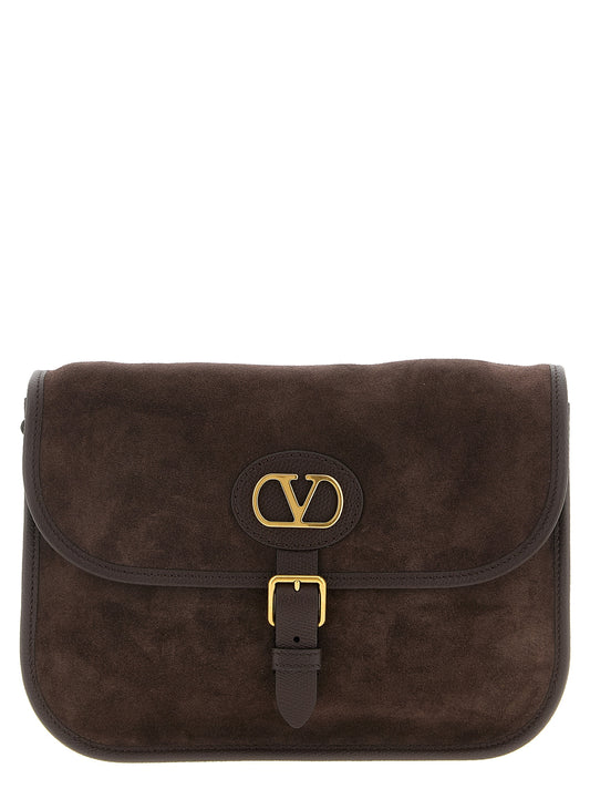 Valentino Garavani Brown Cowhide Crossbody Bag
