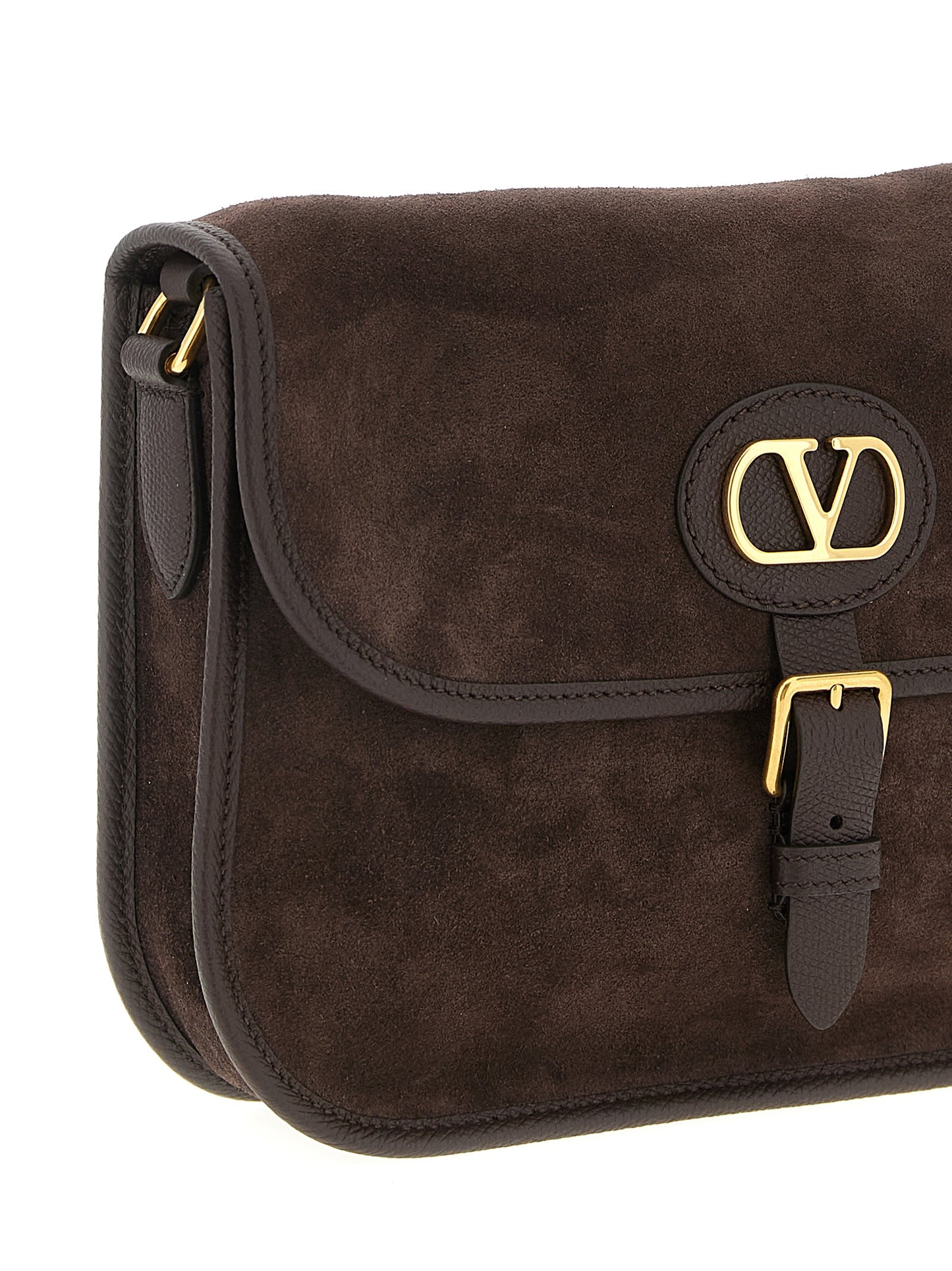 Valentino Garavani Brown Cowhide Crossbody Bag