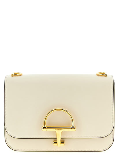 Gucci White Calfskin Shoulder Bag