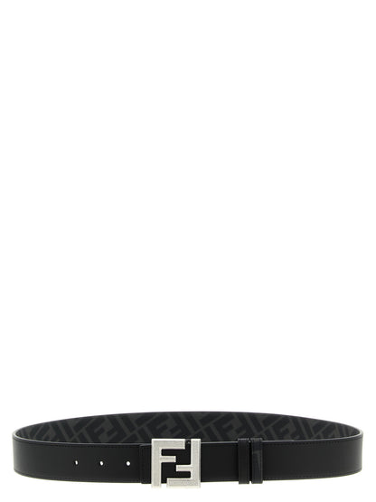 Fendi Black Calfskin Regular Belt