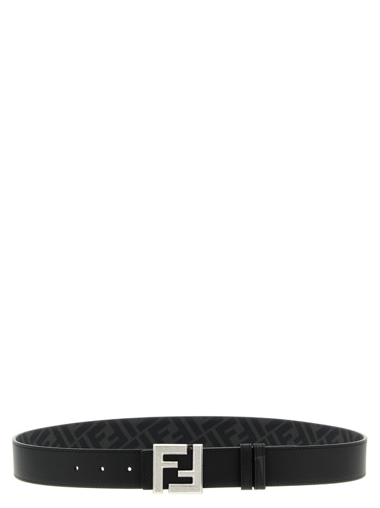 Fendi Black Calfskin Regular Belt