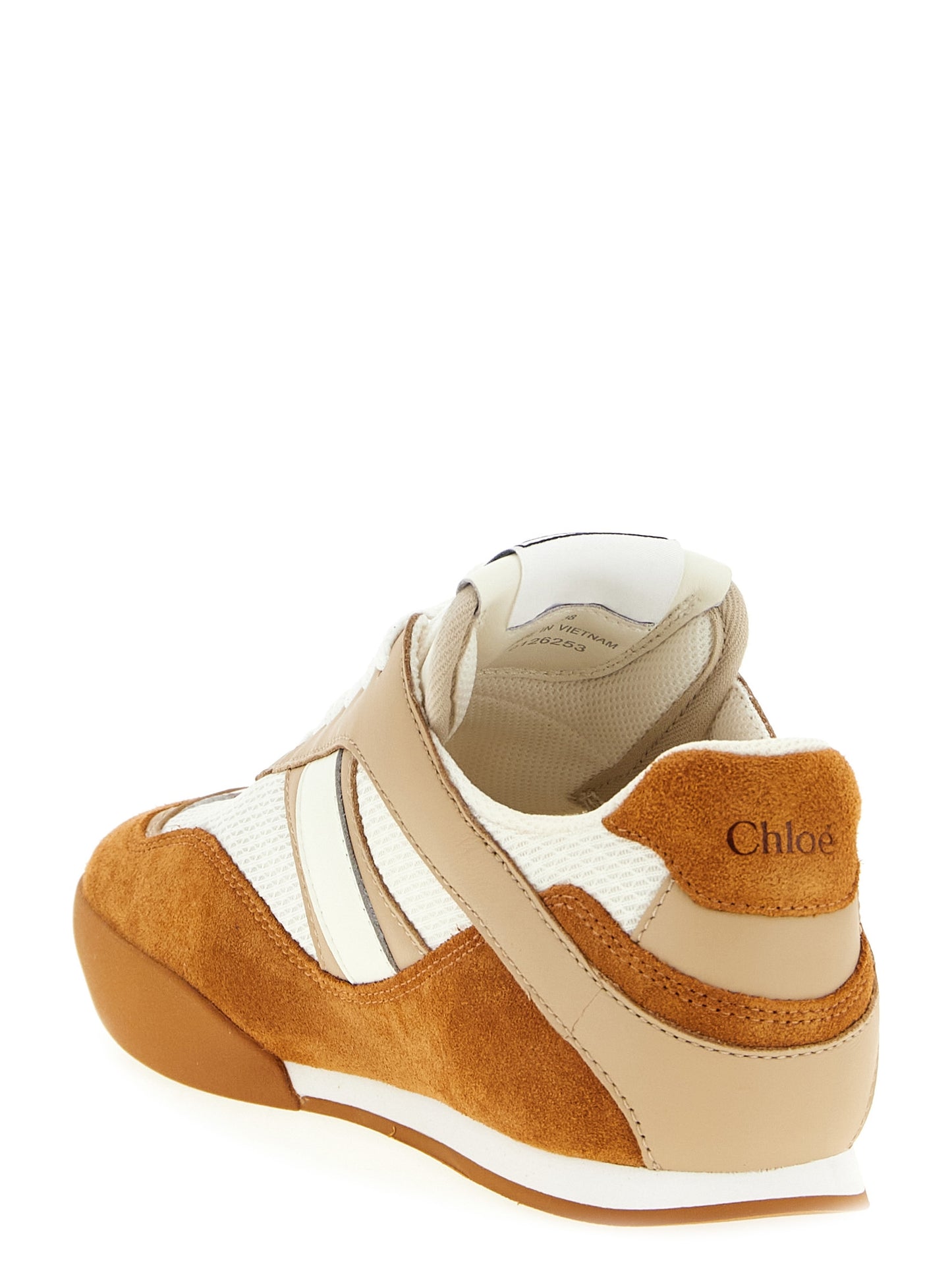 Chloé Beige Polyester Low Top Sneakers