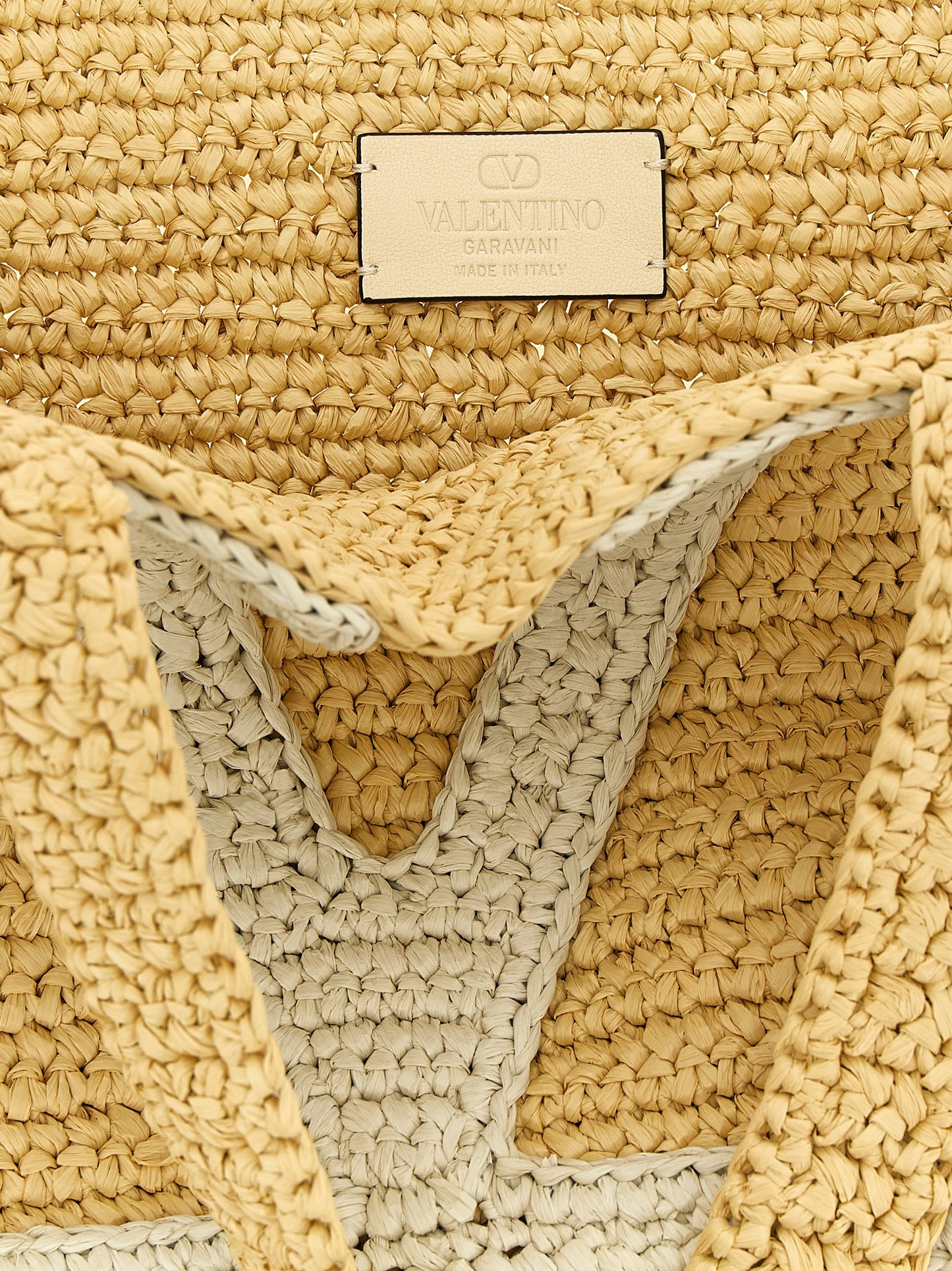 Valentino Garavani White Viscose Tote Bag