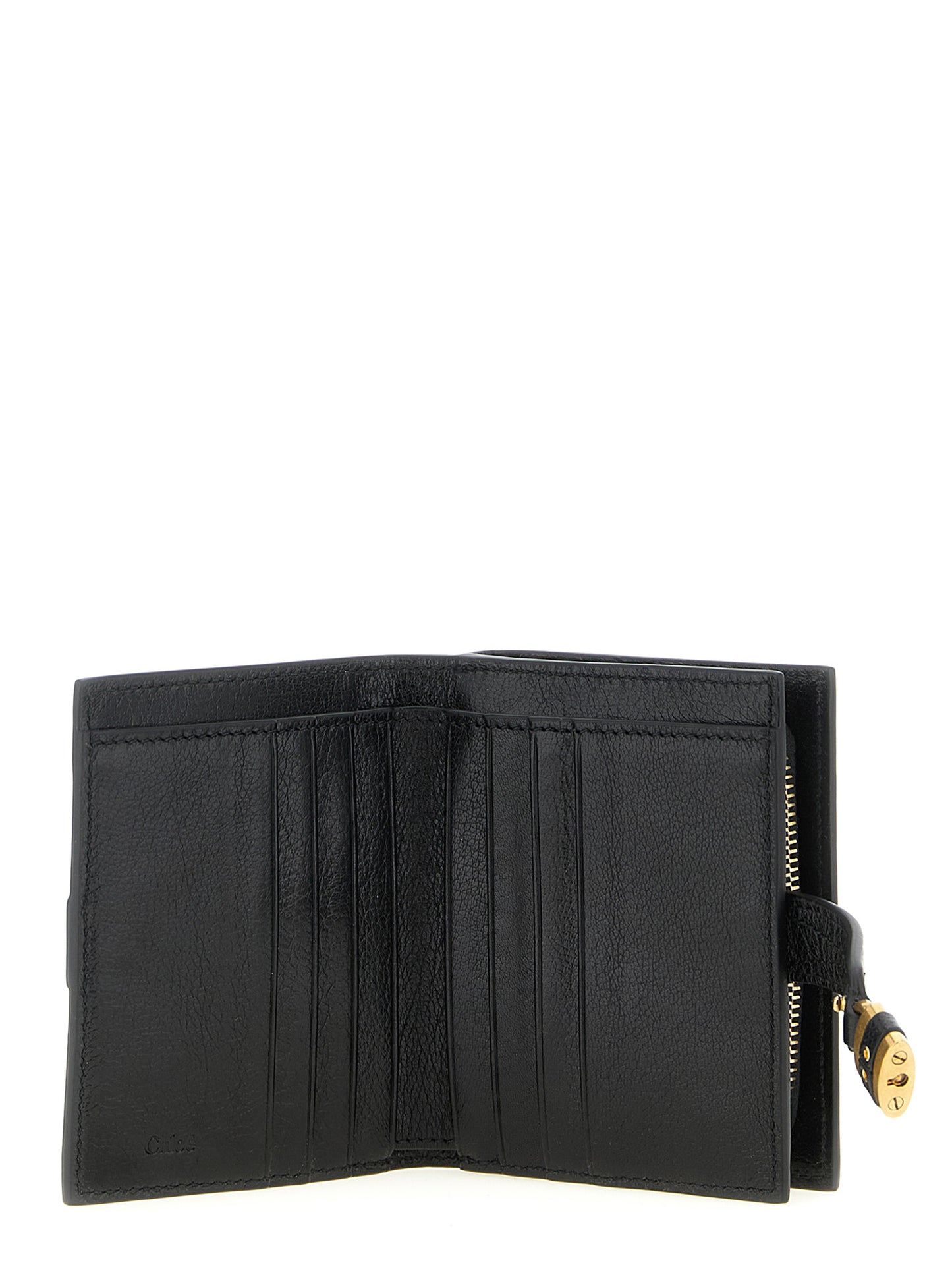 Chloé Black Buffalo Leather Cardholder