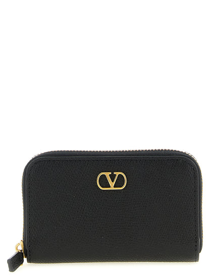 Valentino Garavani Black Calfskin Cardholder