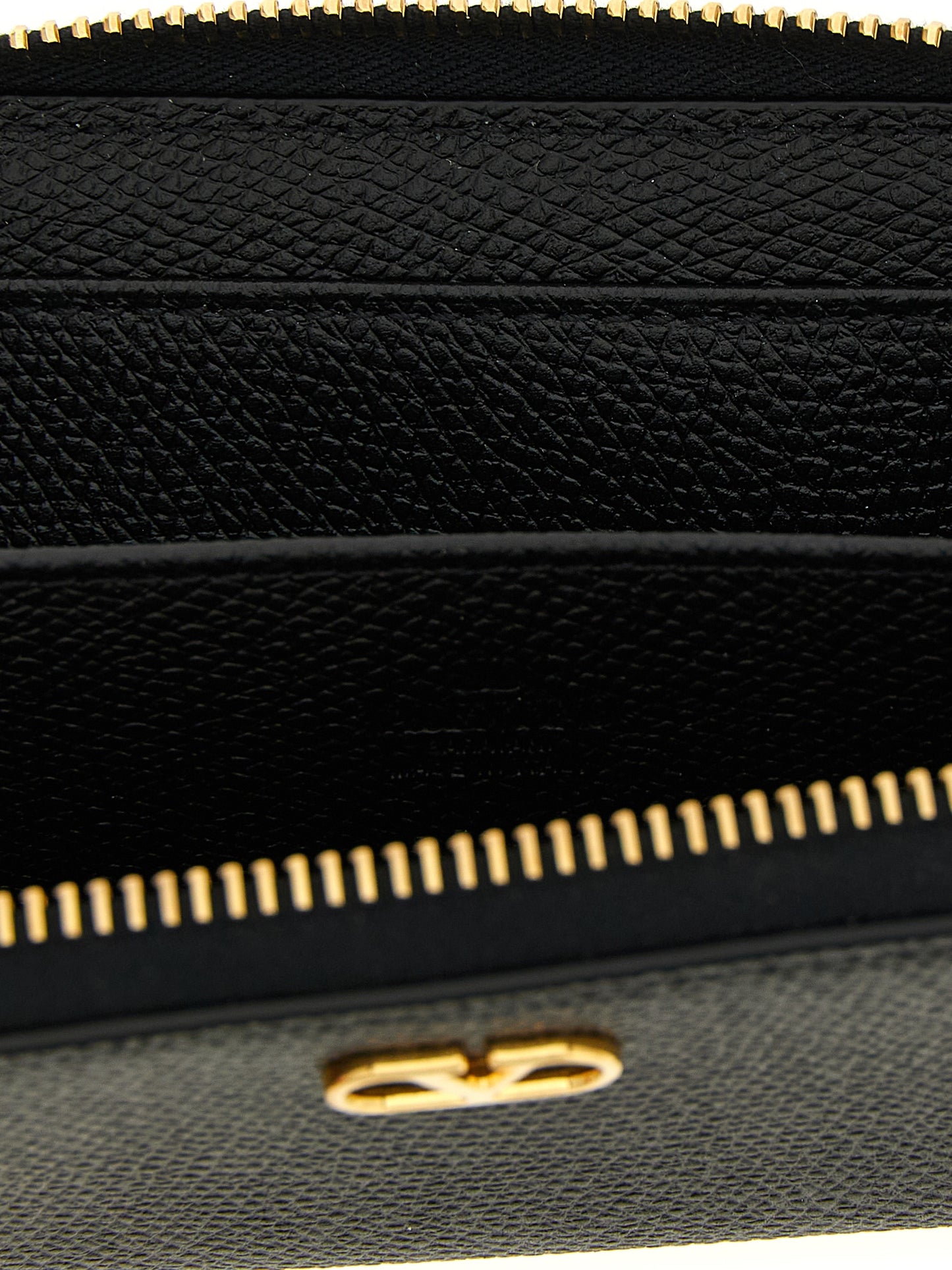 Valentino Garavani Black Calfskin Cardholder