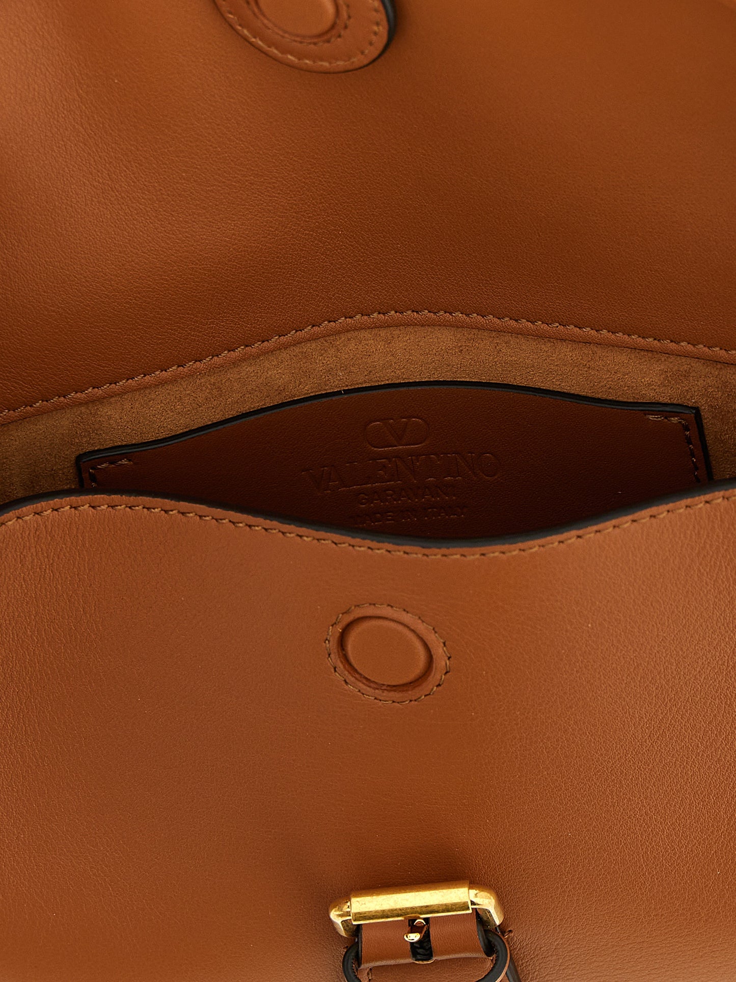 Valentino Garavani Brown Calfskin Shoulder Bag