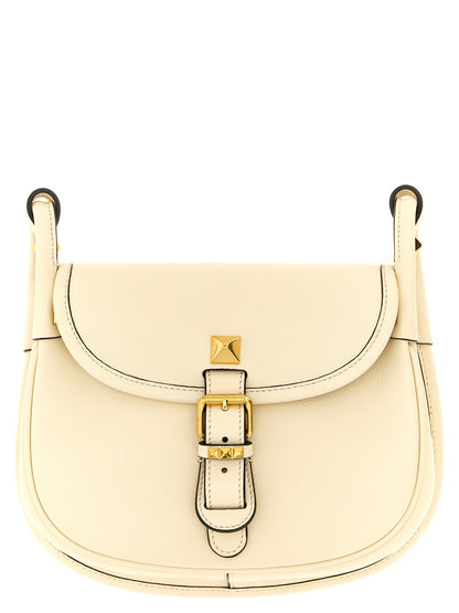 Valentino Garavani White Calfskin Shoulder Bag