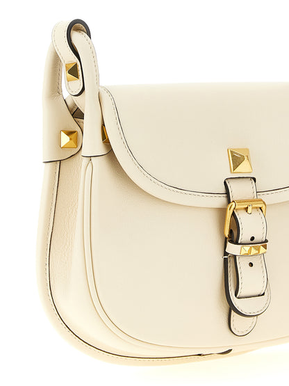 Valentino Garavani White Calfskin Shoulder Bag