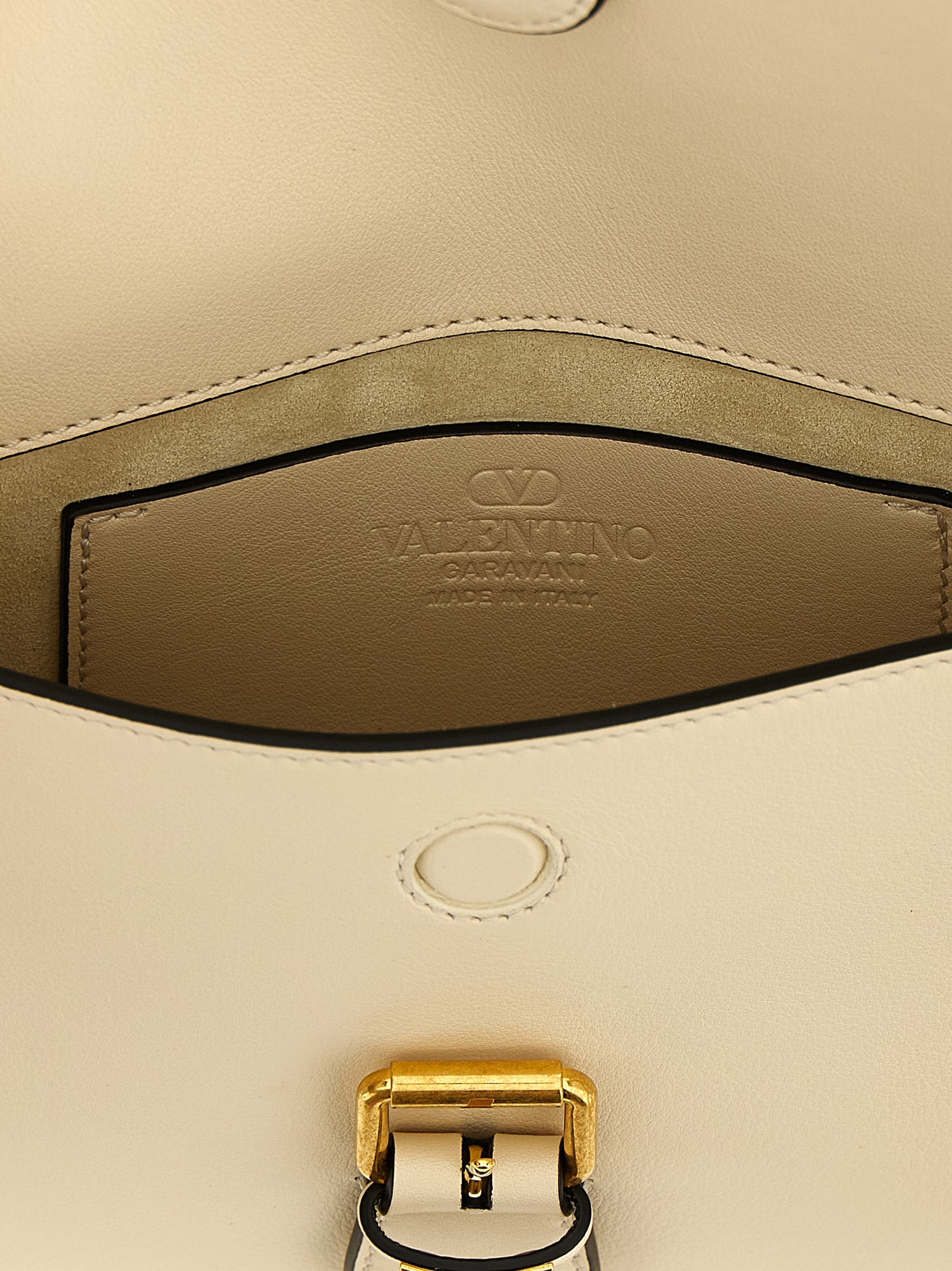 Valentino Garavani White Calfskin Shoulder Bag