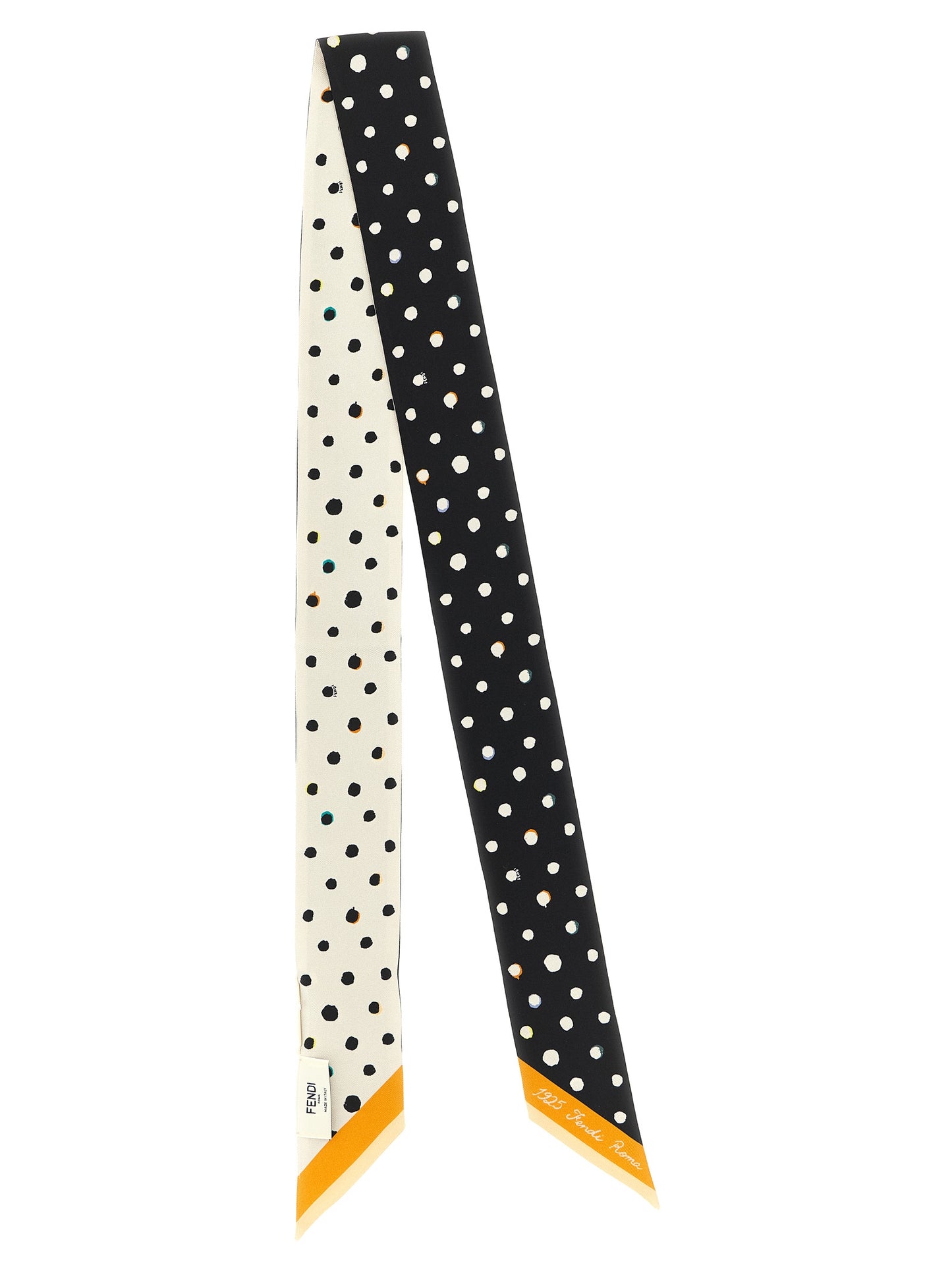 Fendi Bicolor Silk Tie