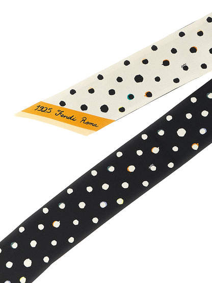 Fendi Bicolor Silk Tie