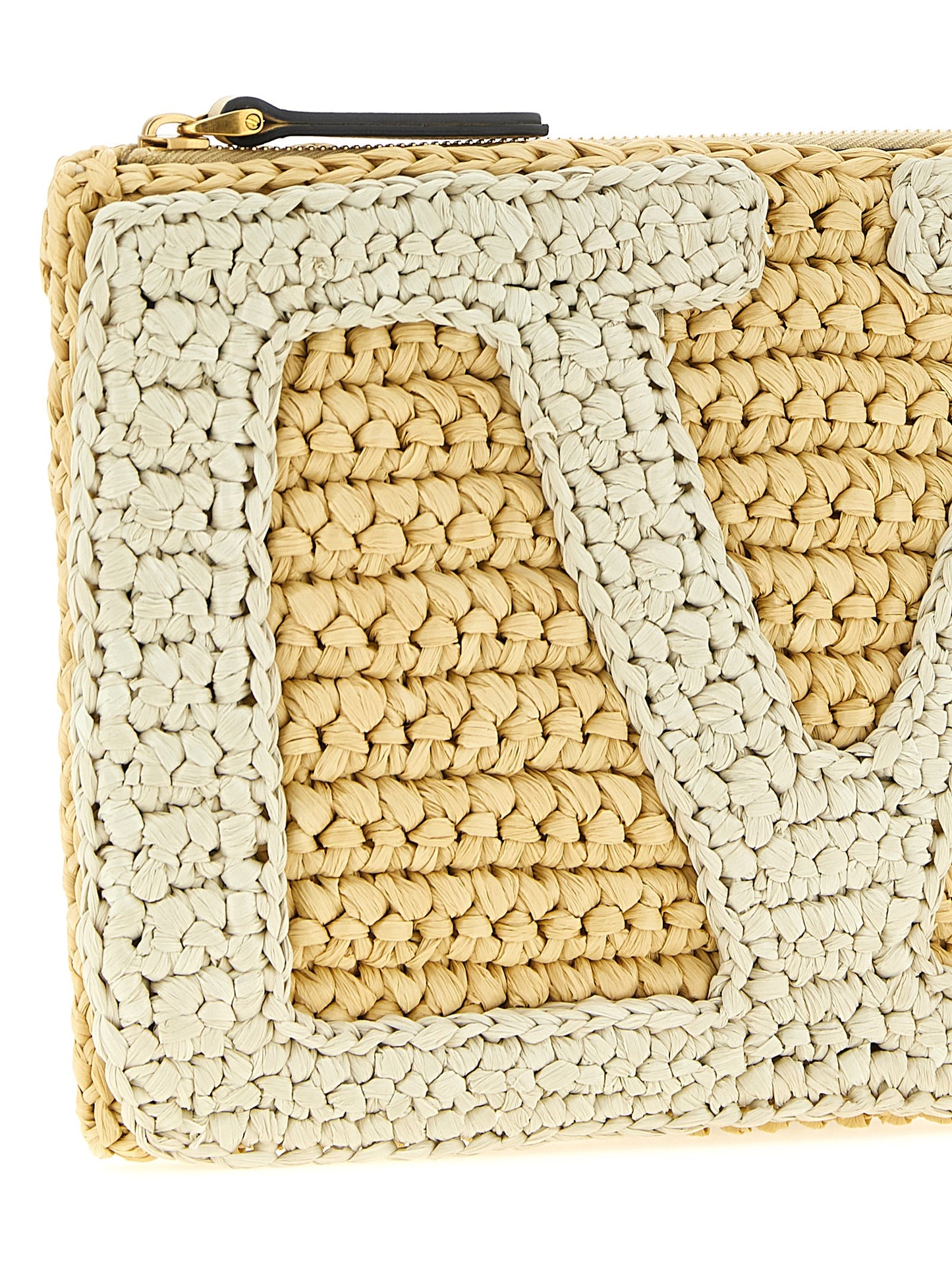 Valentino Garavani White Viscose Clutch Bag