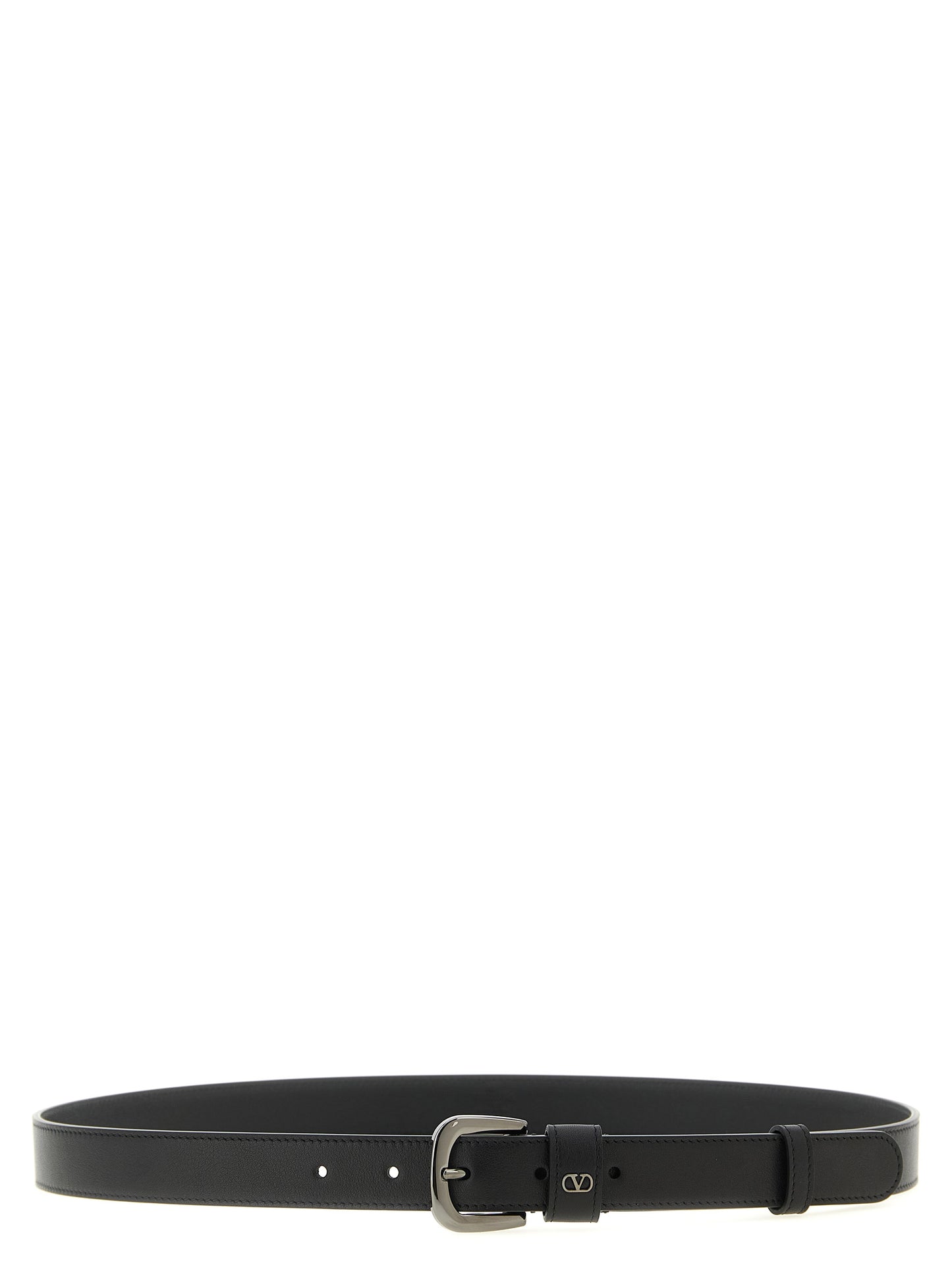 Valentino Garavani Black Calfskin Regular Belt