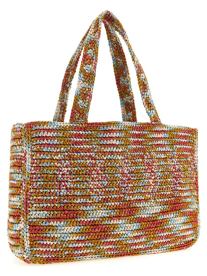 Valentino Garavani Multicolor Viscose Tote Bag