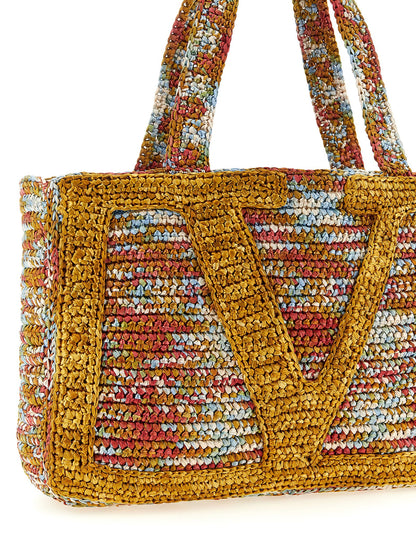 Valentino Garavani Multicolor Viscose Tote Bag