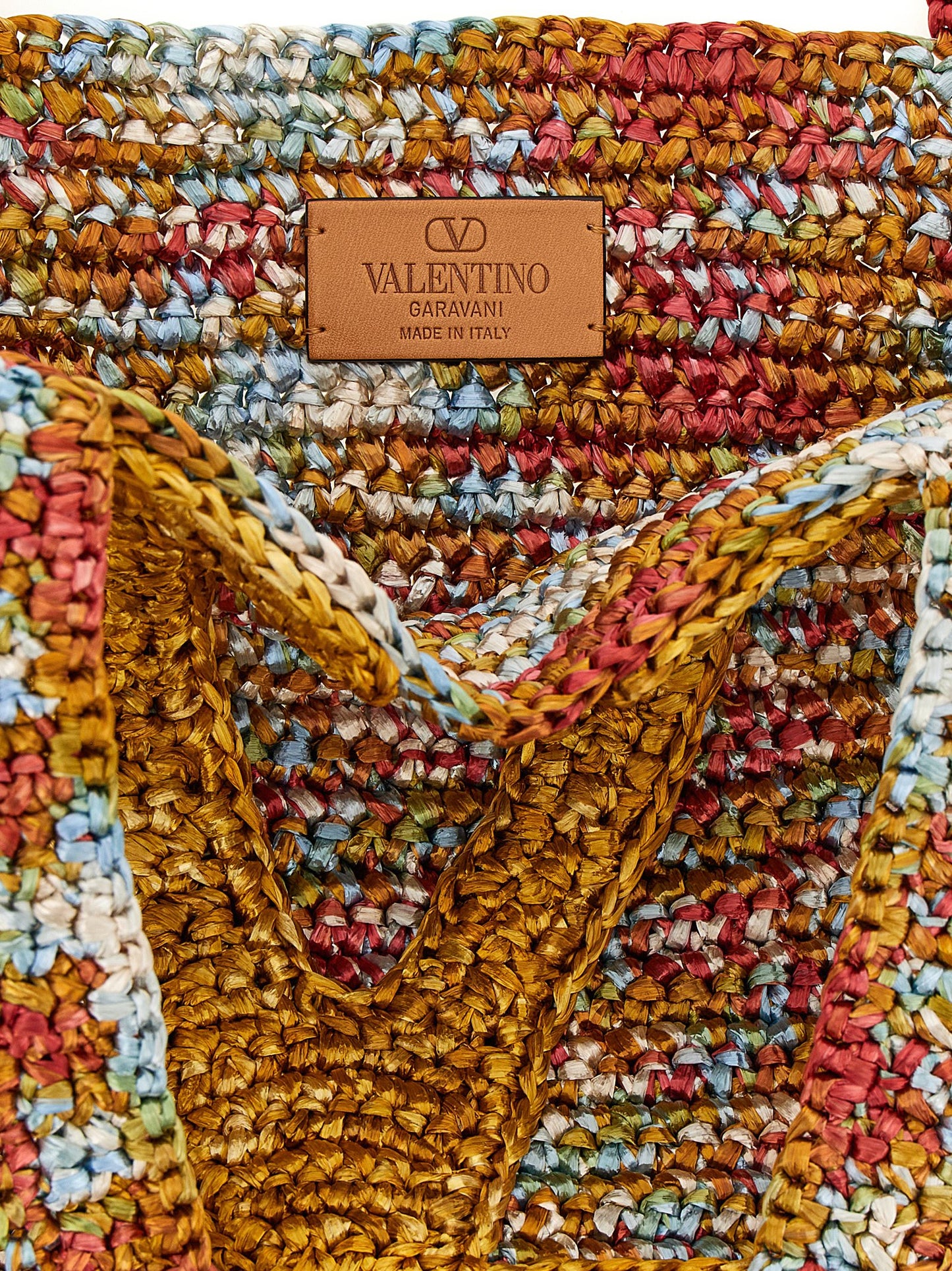 Valentino Garavani Multicolor Viscose Tote Bag