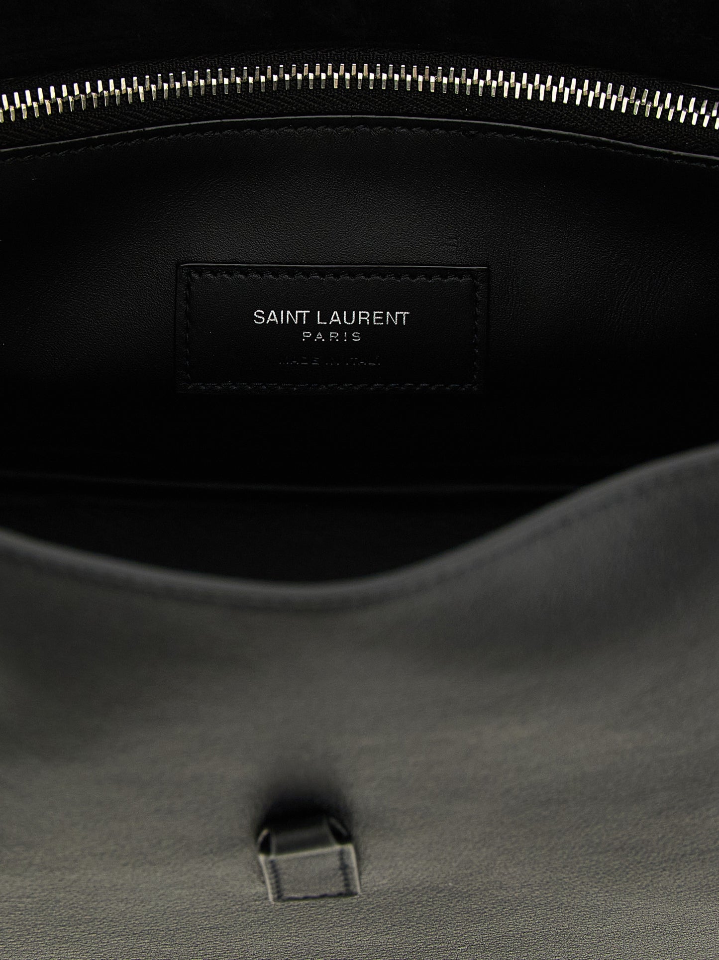 Saint Laurent Black Calfskin Shoulder Bag