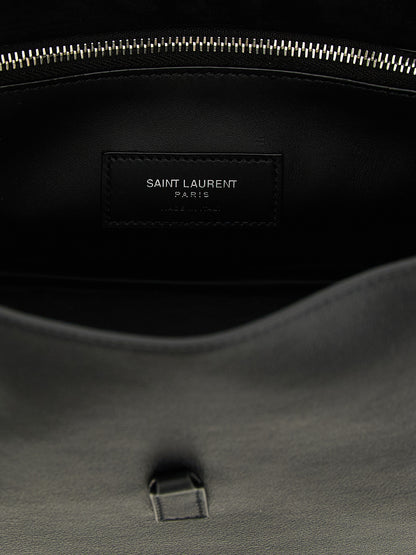 Saint Laurent Black Calfskin Shoulder Bag