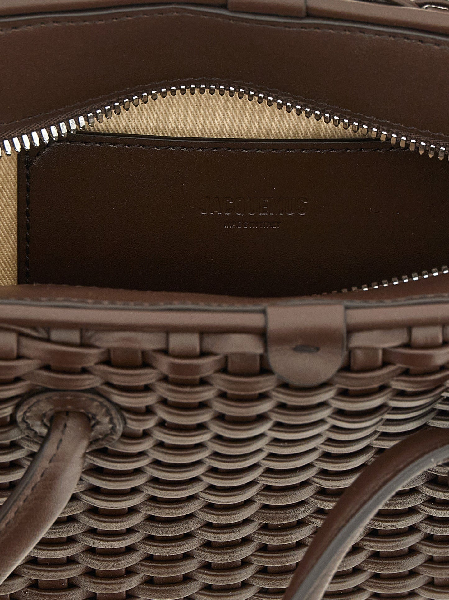 Jacquemus Brown Cotton Handbag