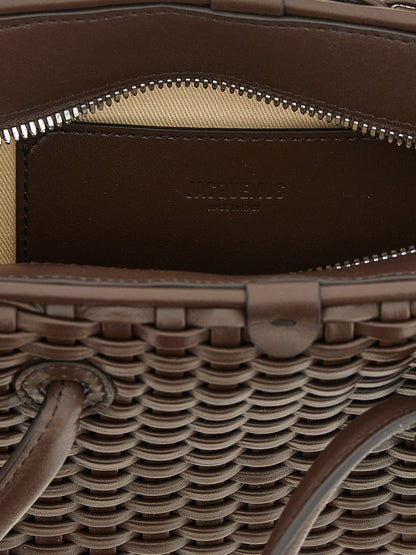 Jacquemus Brown Cotton Handbag